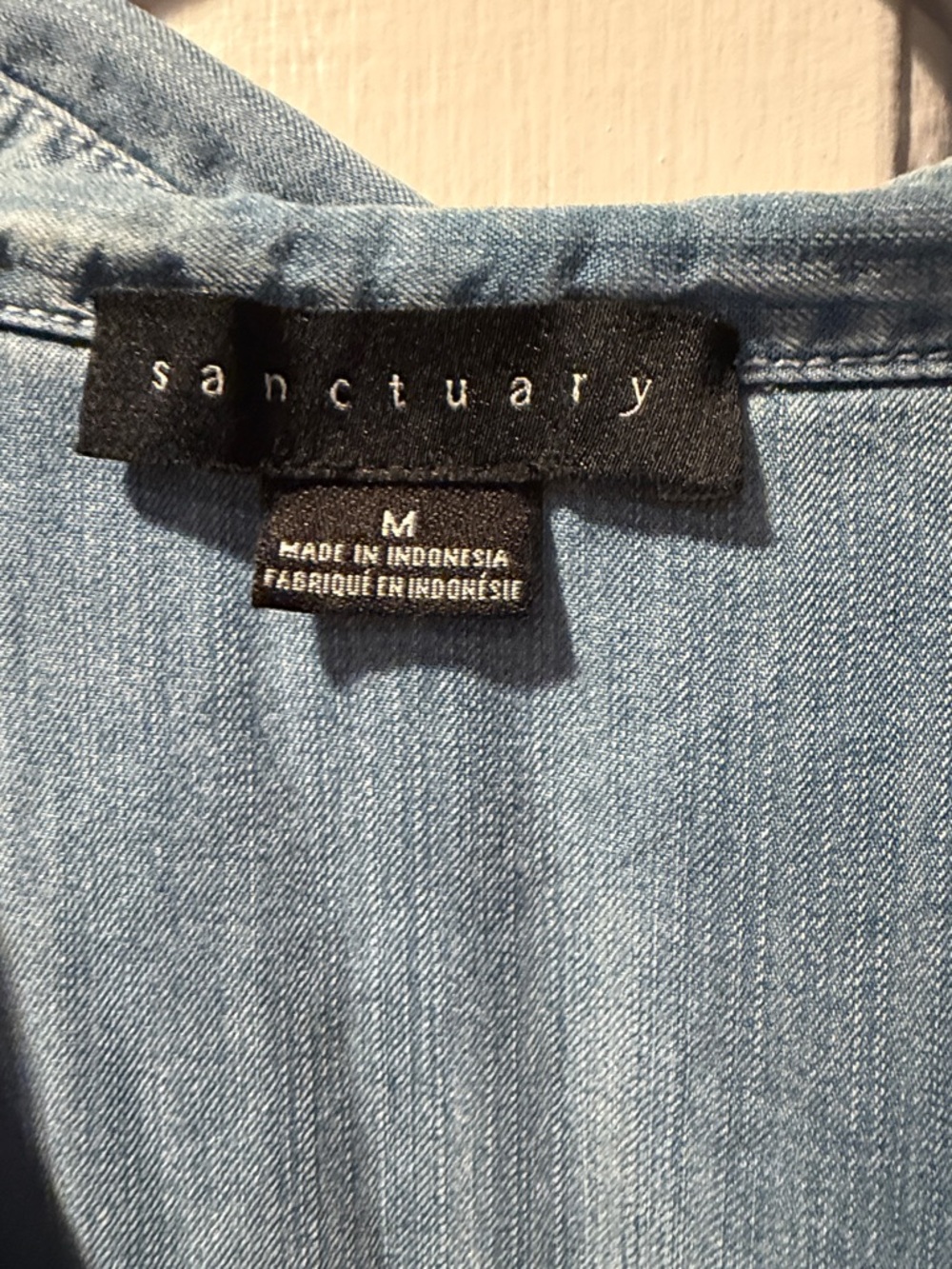 Sanctuary Light Wash Denim Shirt Dress - Picture 2 of 11